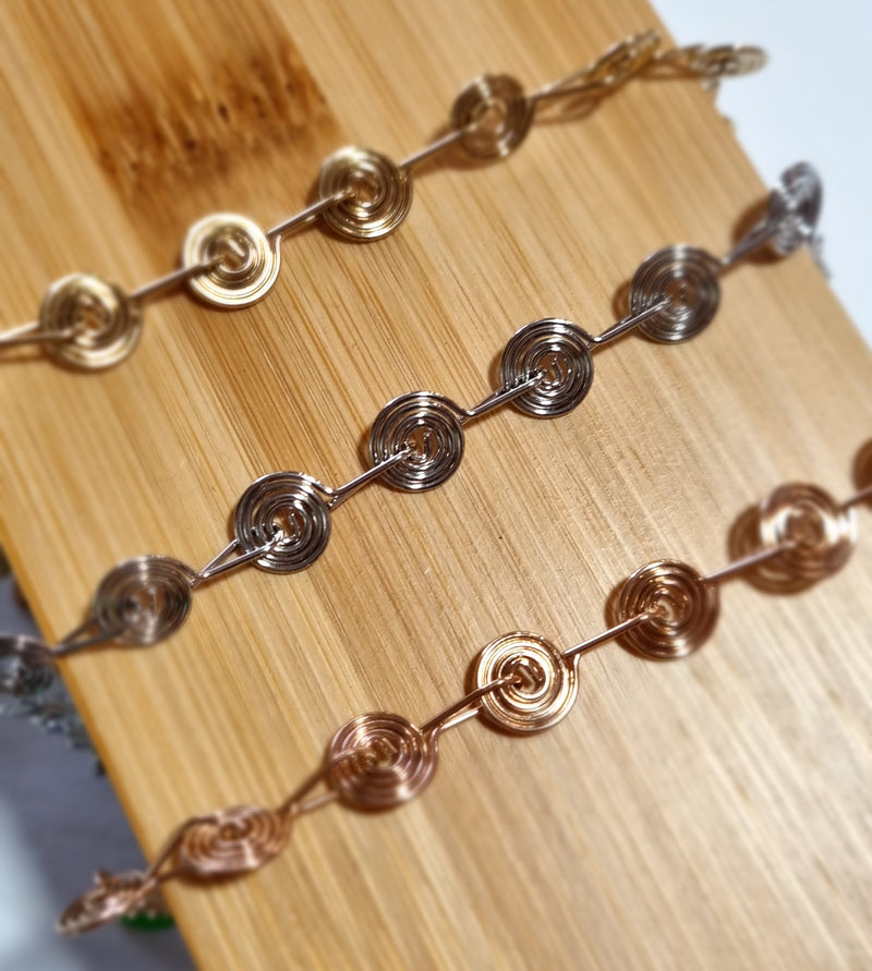 Spiral Bracelets - Gold, Silver & Rose Gold