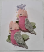Handmade Felt Hairclips- 6 Cute Animals to choose from