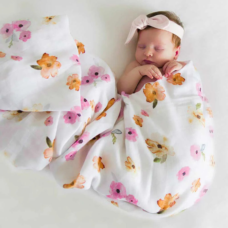 Organic Muslin Wraps- Poppy