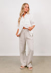 Linen Pants- Oatmeal by Soul Sparrow