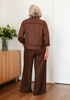 Choc Brown Linen Jacket