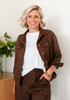 Choc Brown Linen Jacket