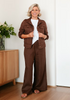 Choc Brown Linen Jacket