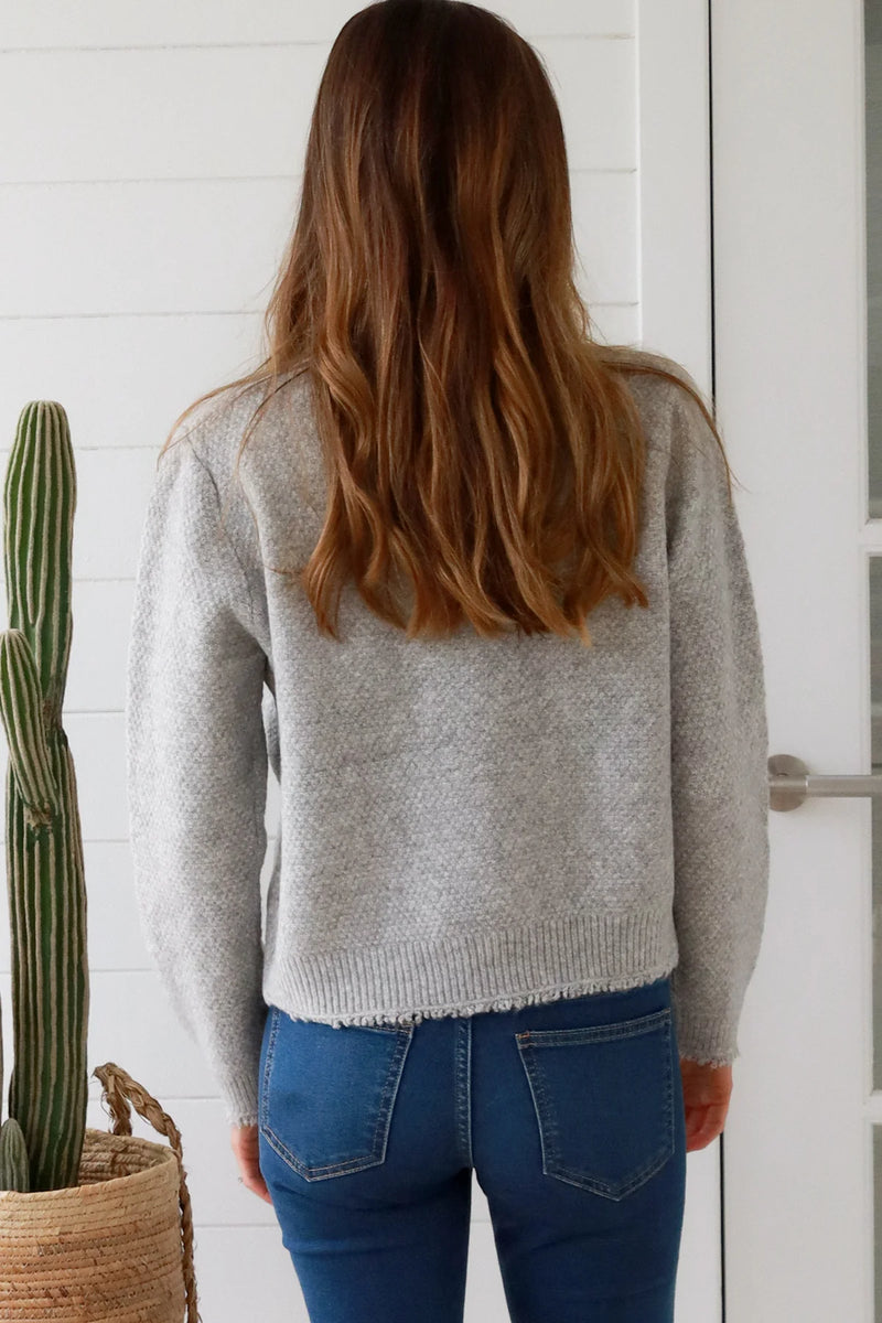 Grey Cardy- by Charlotte the Label