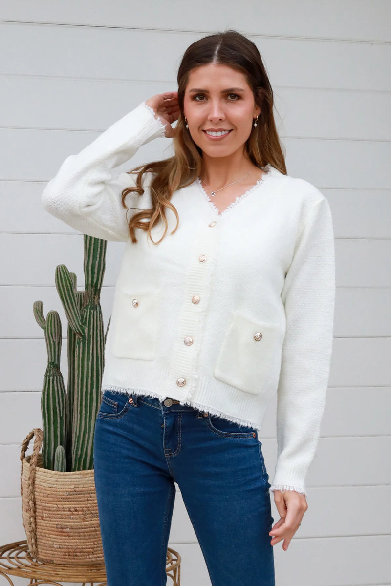 Cream Cardy- by Charlotte the Label