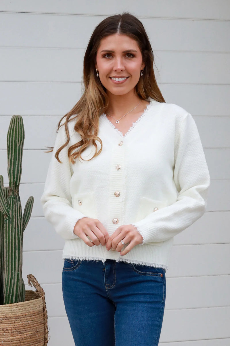 Cream Cardy- by Charlotte the Label