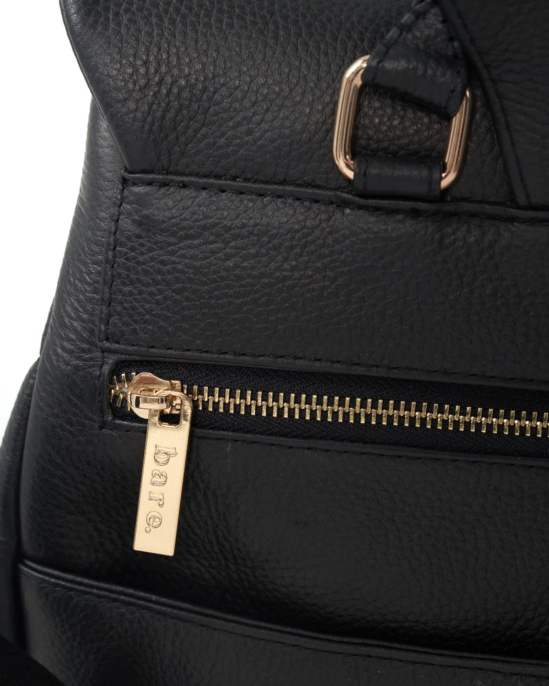 Lottie Backpack -Black by Bare Leather