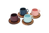 Espresso Cup Sets with Coasters- 90ml by Coffee Culture