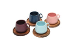 Espresso Cup Sets with Coasters- 90ml by Coffee Culture