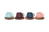 Espresso Cup Sets with Coasters- 90ml by Coffee Culture