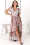 Indah print- Carmen Maxi by Jaase - (plus sizes available)