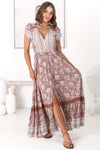 Indah print- Carmen Maxi by Jaase - (plus sizes available)
