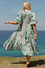 Kashira print- Eve Midi by Jaase (Plus sizes available)
