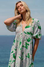Kashira print- Eve Midi by Jaase (Plus sizes available)