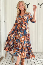 Tierra print- Eve Midi by Jaase