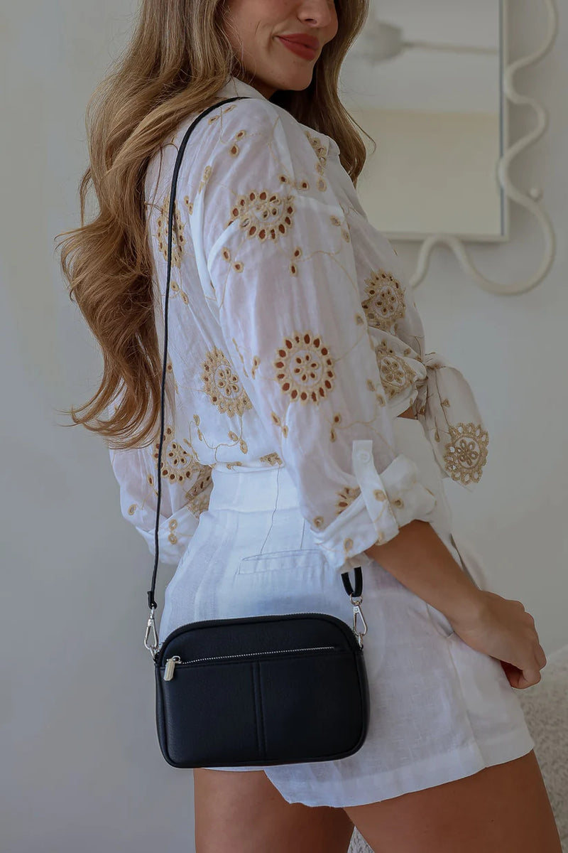 Vinyl Shoulder Bags- Cross body- 4 colors