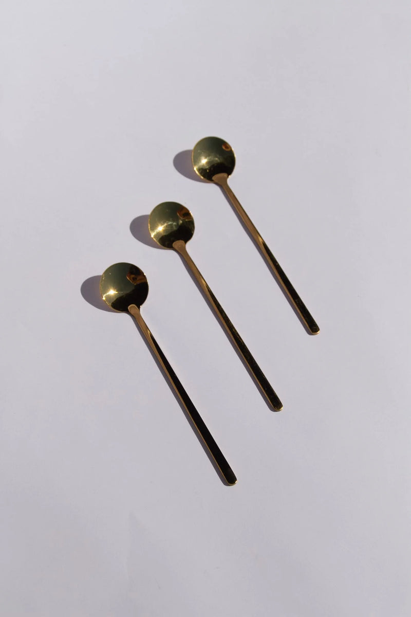 Long Stem Gold Spoons