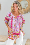 Lost Tribe print- Hope blouse by Jaase