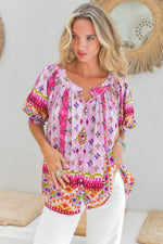 Lost Tribe print- Hope blouse by Jaase