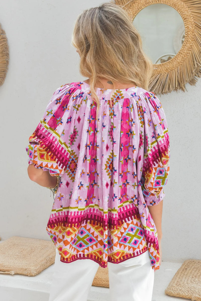 Lost Tribe print- Hope blouse by Jaase