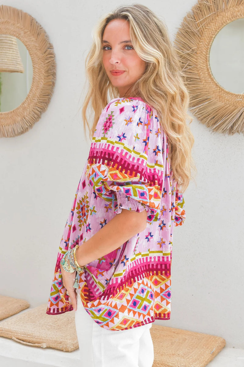 Lost Tribe print- Hope blouse by Jaase