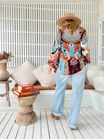 Wild Hearts print- Imogen Blouse by jaase (plus sizes available)