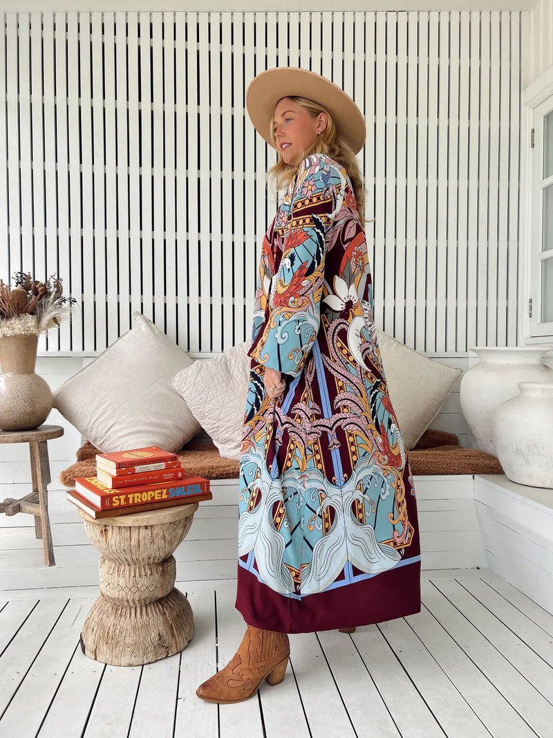 Wild Hearts print- Bree Maxi by Jaase