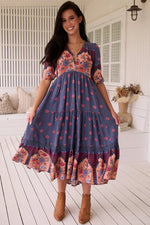 Laney print- Eve Lace Midi