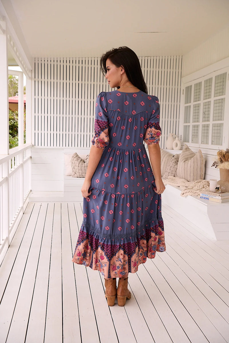 Laney print- Eve Lace Midi