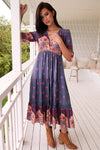 Laney print- Eve Lace Midi
