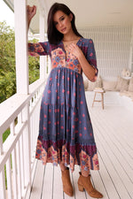 Laney print- Eve Lace Midi