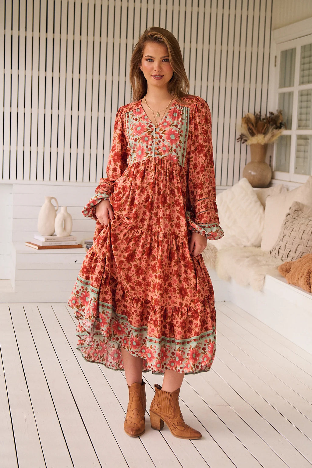 chinese dress ladies HALLIE MAXI main image 1