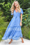 Azure Sky print- Lolana Maxi by Jaase