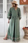 Viridian print- Meadow Maxi dress by Jaase