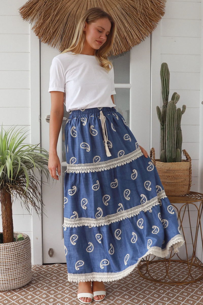 Paisely Skirt by Salty Palm
