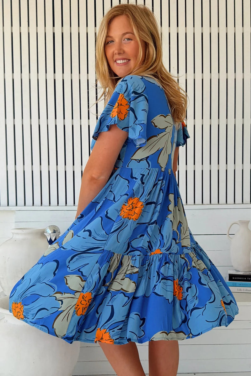 Blue Bells print- Rhys Mini by Jaase (plus sizes available)