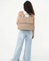 Lottie Backpack -Stone colour by Bare Leather