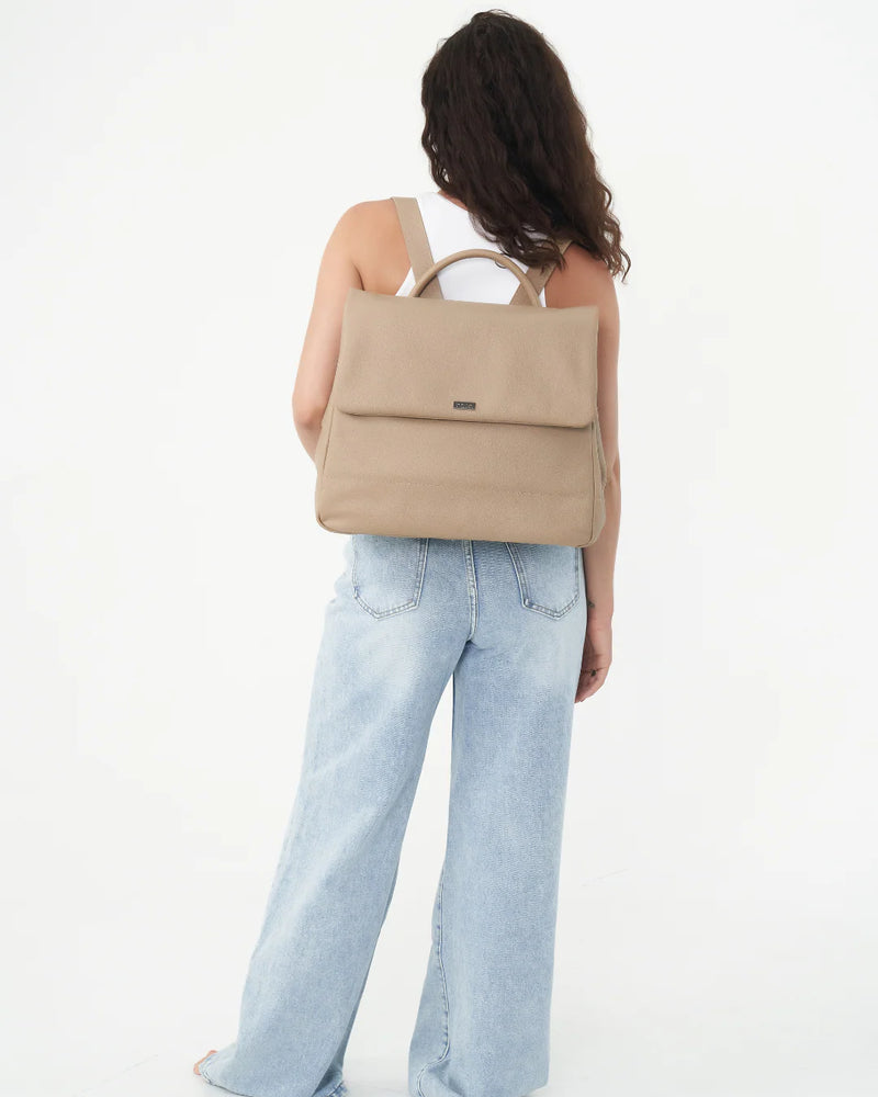 Lottie Backpack -Stone colour by Bare Leather