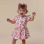 Strawberry Organic Dress by Snuggle Hunny- NEW Tutti Frutti Collection up to Size 6
