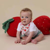 Dribble Bib - Strawberry print by Snuggle Hunny