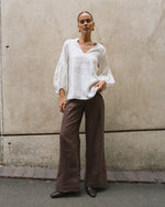 White Closet Linen Top - White