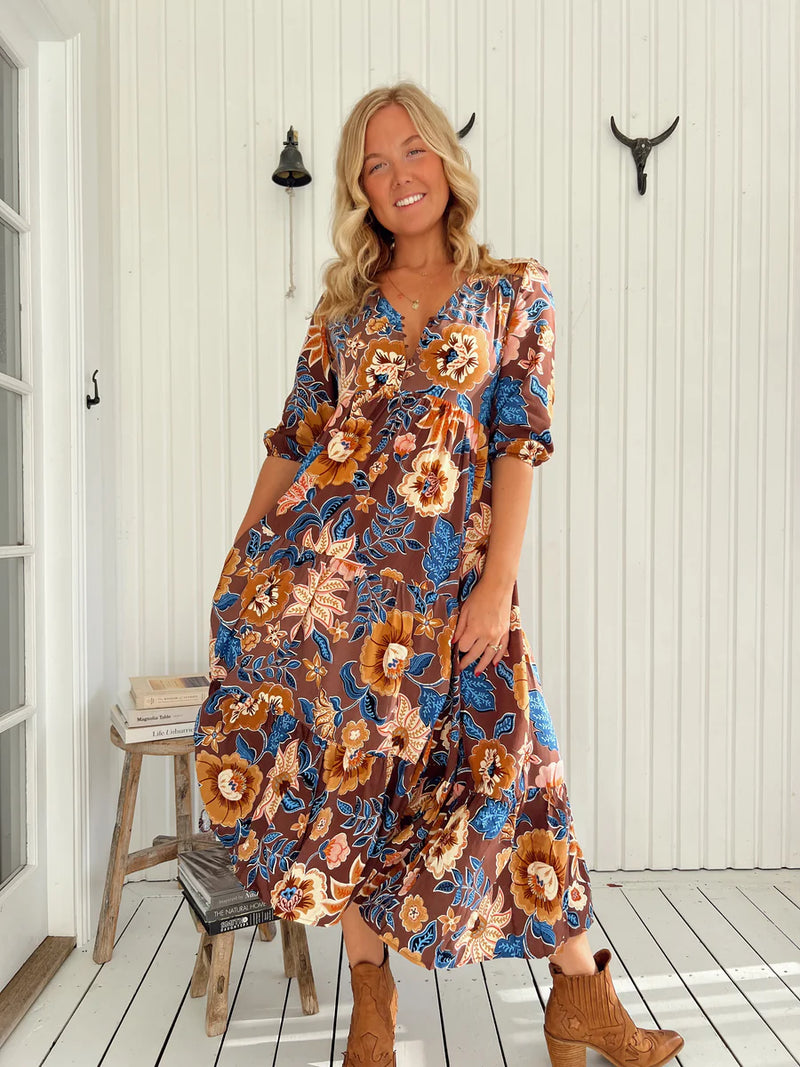 Tierra print- Eve Midi by Jaase