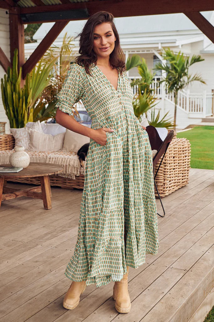 Jaase Annabel Maxi- Addi print..- 50% OFF