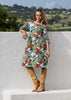 Tallow Wood print- The Avery Midi dress
