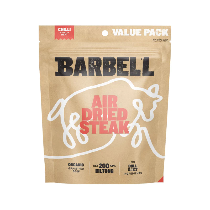 Barbell Air Dried Biltong- Chilli 200g