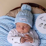 Beanie- Baby Blue Organic knit