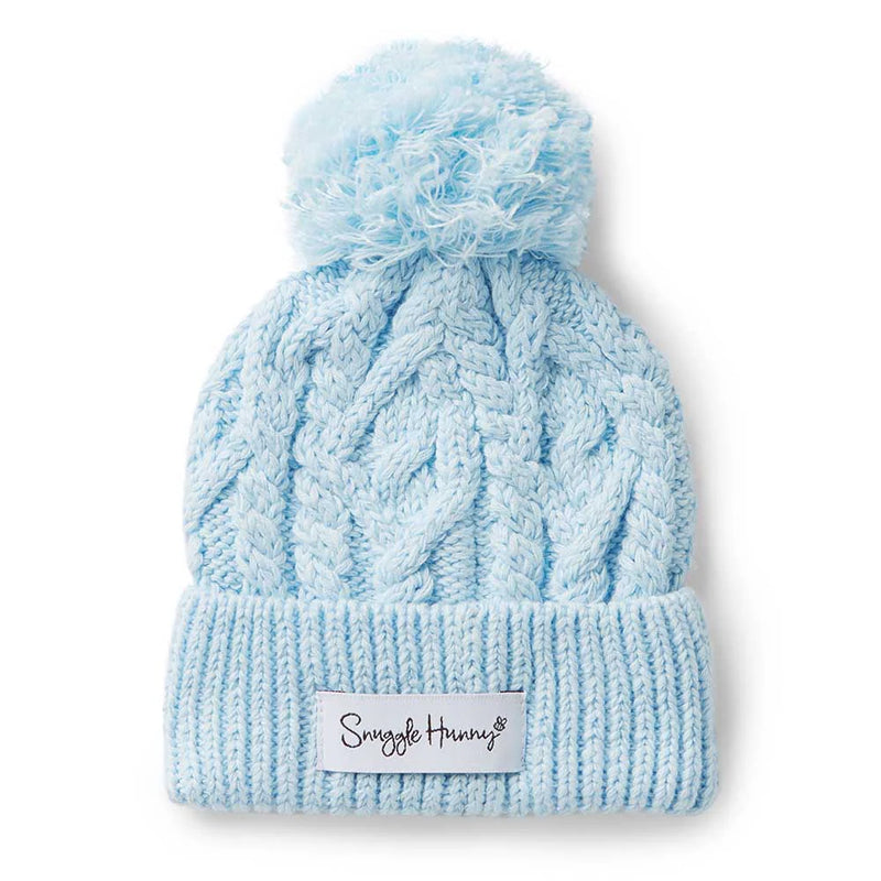 Beanie- Baby Blue Organic knit