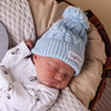 Beanie- Baby Blue Organic knit