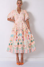 Acacia Palm Midi- Creamy blush