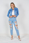 Denim Jackets by Lily- Light fade